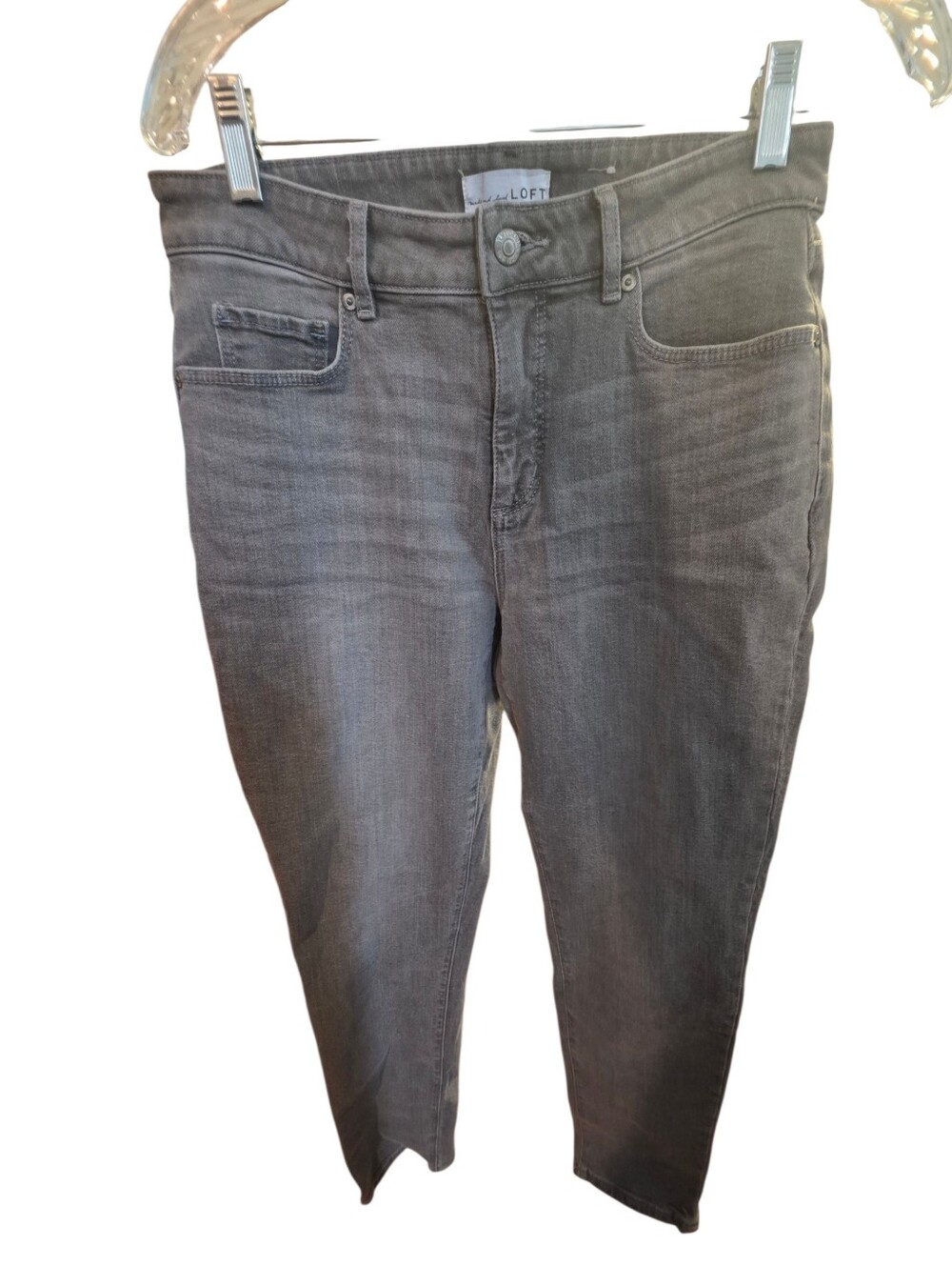 LOFT Women's Gray Skinny Jeans